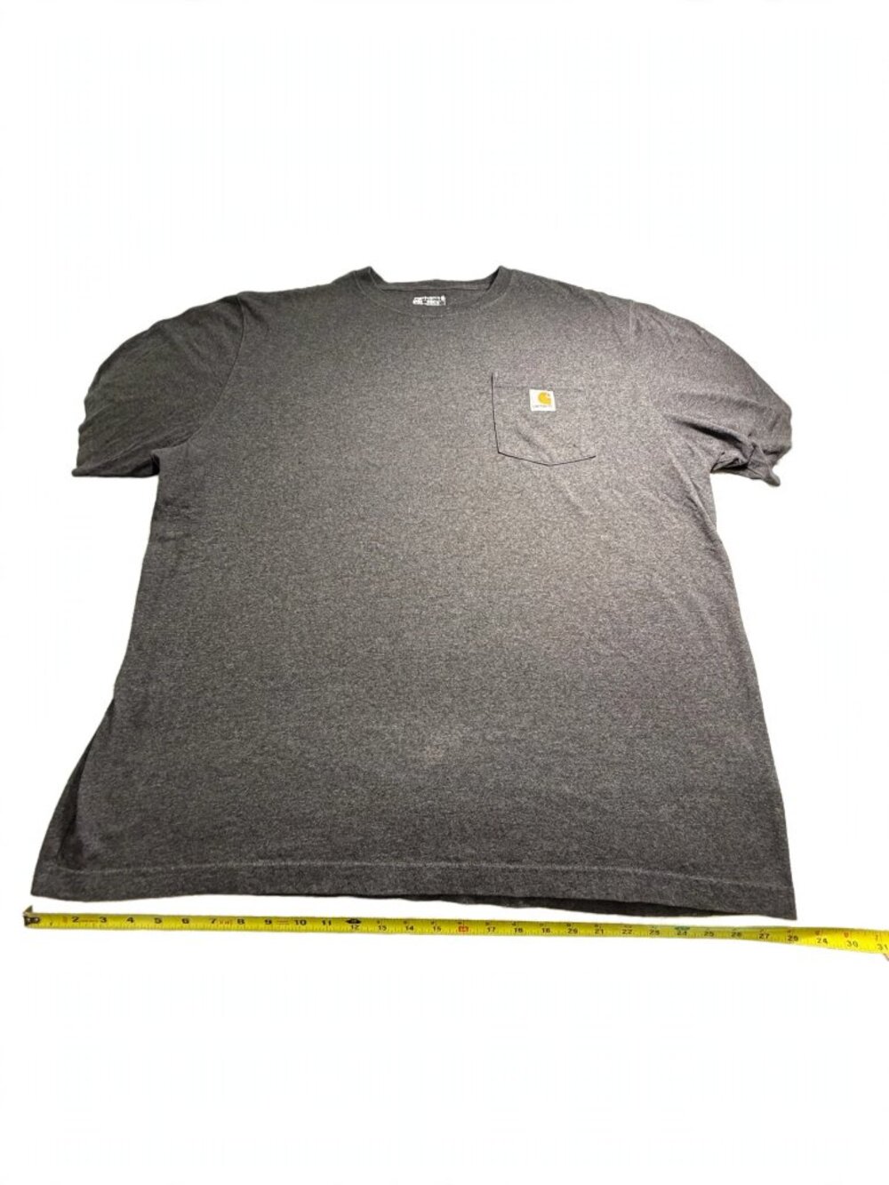 Carhartt Pocket T-Shirt Mens 2XL Charcoal Gray Short Sleeve Loose Fit Work Tee
